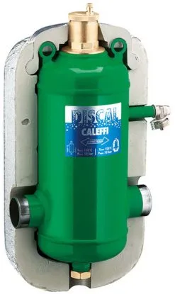 Caleffi Discal Mikroblasenabscheider 551063 DN 65, Stahl-Gehäuse, Schweißanschlüsse, Mit Isolierung