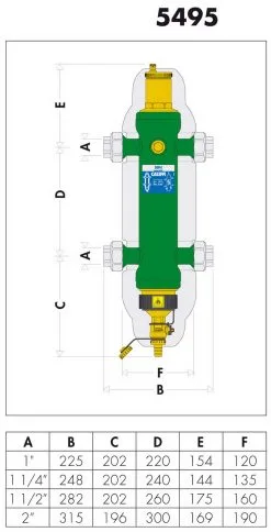 Caleffi SEP4 Hydraulische Weiche 1" 549506 Mit Verschraubung Und Isolierung -Deutschland Schmutzabscheider Verkaufs-Shop Caleffi SEP4 hydraulische Weiche 1 549506 mit Verschraubung und Isolierung 1
